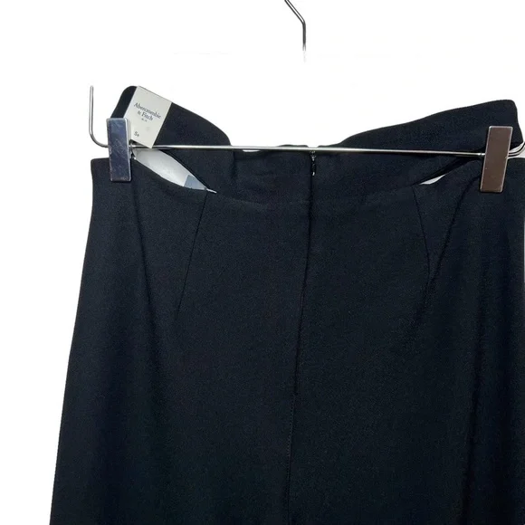 NEW Abercrombie & Fitch Elevated Strappy Waist Black Flare Women’s Pants Sz S - Picture 10 of 12